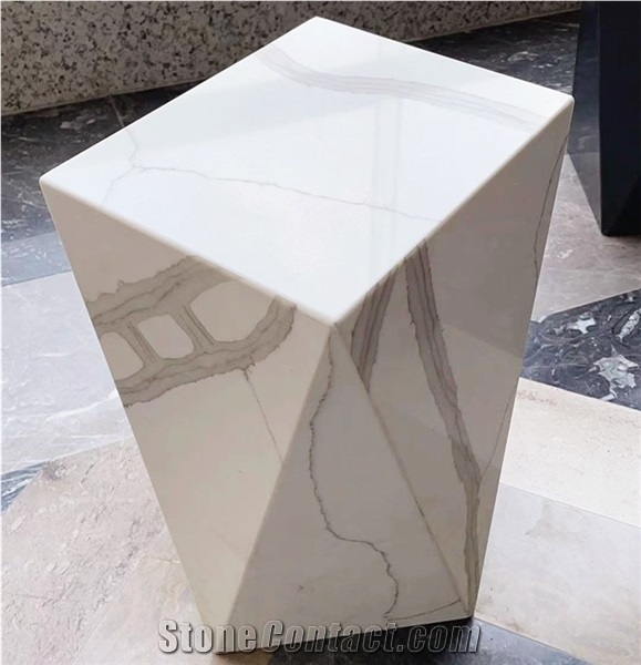 Artificial Quartz Engineered Stone Commercial Counters Table