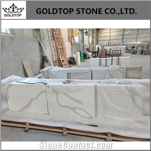 Best Selling Calacatta Quartz for Countertops Project