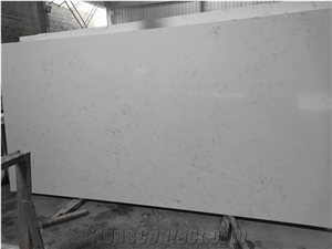 Carrara White Artificial Quartz Slab