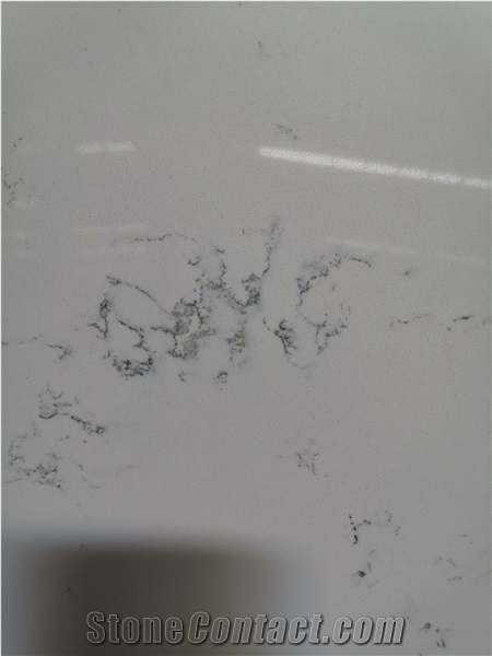 Carrara White Artificial Quartz Slab