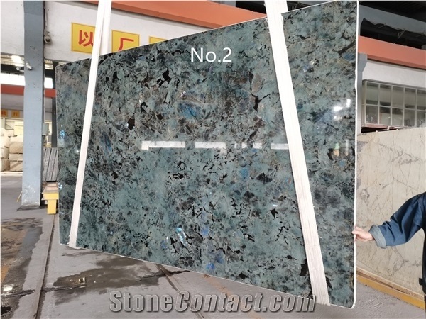 Lemurian Blue Granite Polished Slabs, Granite Slabs