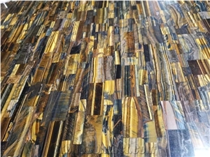 Luxury Tiger Yellow Semiprecious Stone Slab