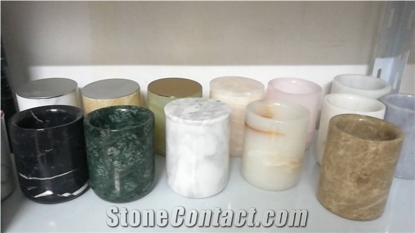 Own Factory Of Stone Products Home Decoration Candle Jar