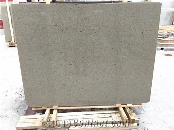 Polished Light Grey Natural Stone Mocha Limestone Wall Tiles