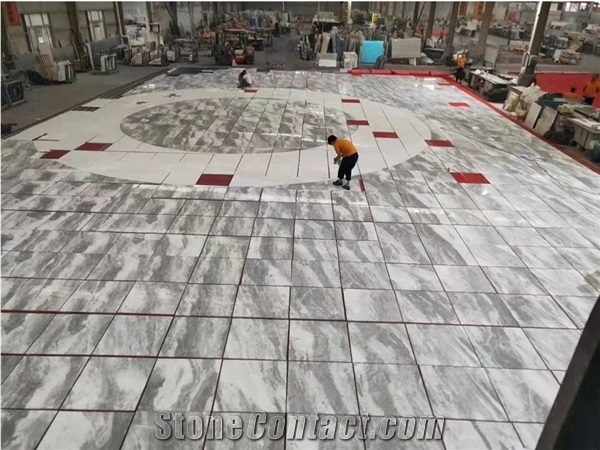 Polsihed Elba Bule Marble Tiles for Hotel Project