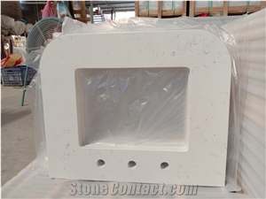 Popular Carrara White Quartz Countertop and Vantity Top