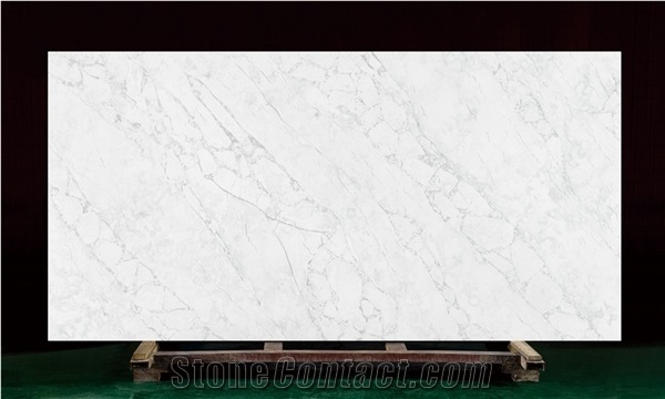 Popular New Calacatta Quartz Slab for Kitchen