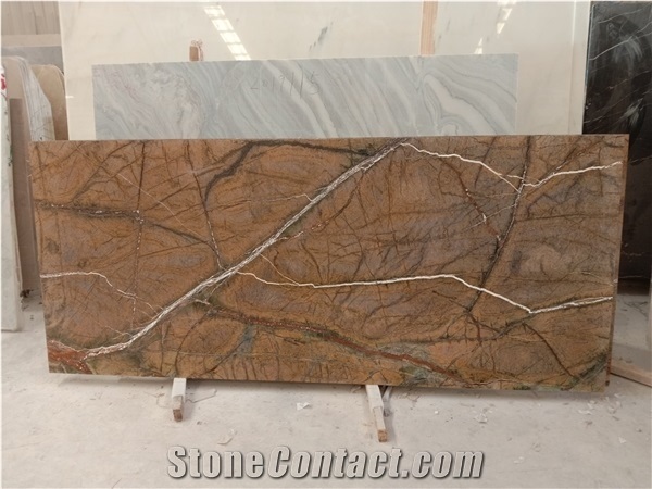 Rain Forest Brown Marble Stone Tile