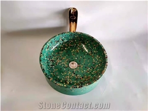 Sink with Sparkle, Artificial Stone Basin