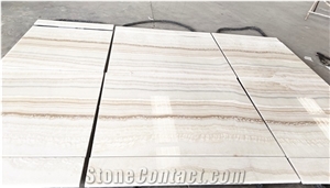 White Tiger Onyx Straight Texture Vein Cut Slab Flloor Tiles
