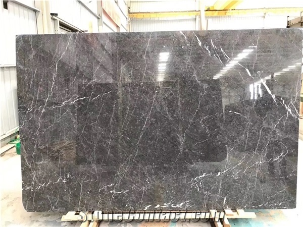 Wyndham Grey Marble White Veins Tiles Flooring Design