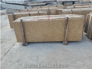 Dark Yellow Granite Slab Tile Wall Cladding