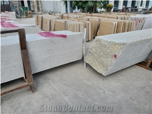 Dark Yellow Granite Slab Tile Wall Cladding
