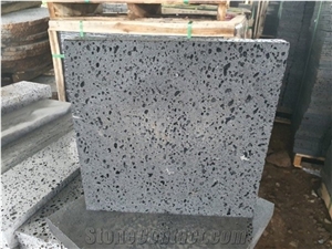 Hole Black Gray Honeycomb Basalt Tile Hole Black Gray Honeycomb Basalt Tile