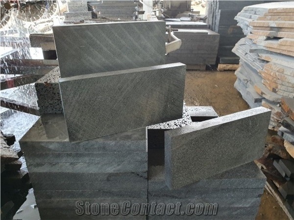 Hole Honeycomb Grey Black Basalt Tile for Paving