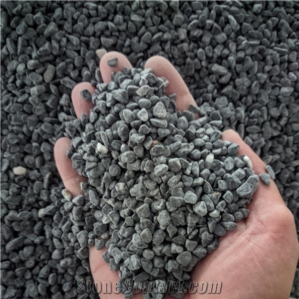 Natural River Rocks Black Color Pebble Stone