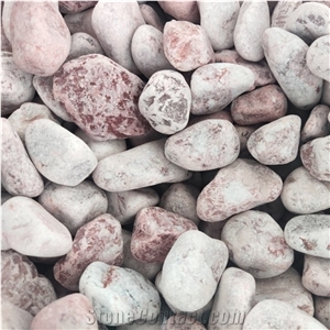 Pink Color Pebble Stone Gravel