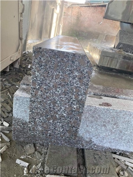 Purple White Granite Stone Walkway Landscaping Stones, Kerbstone
