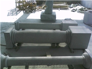 G603 Grey Granite Carved Column