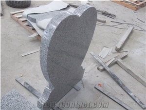 Grey Granite Heart Shape Headstone