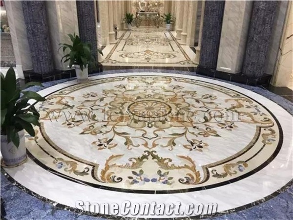 Honeycomb Backed Stone Panel Medallions Composited Medallion