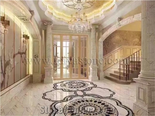 Honeycomb Backed Stone Panel Medallions Composited Medallion