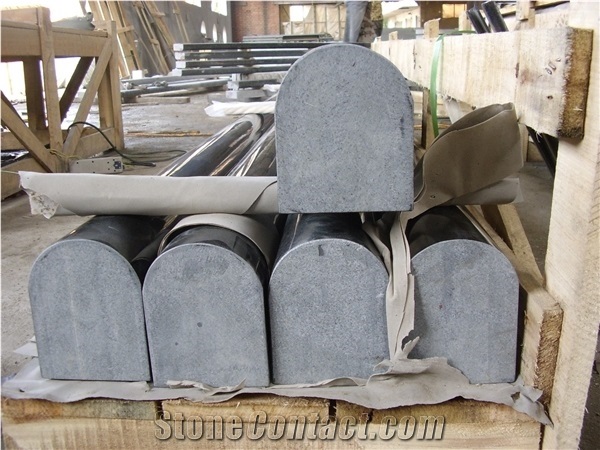 Irish Black Monumental Kerbs Plinth Posts Border
