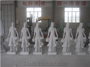 Natural Stone Status Busts Human Sculptures