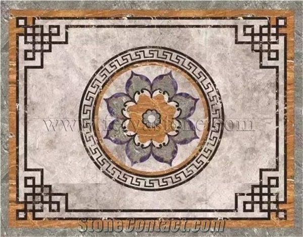 Rectangular Stone Waterjet Medallion