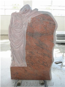Weeping Angel Engraved Headstone Tombstone