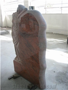 Weeping Angel Engraved Headstone Tombstone