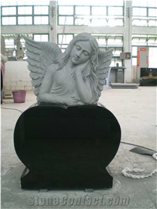 Weeping Angel Headstones Heart Monuments