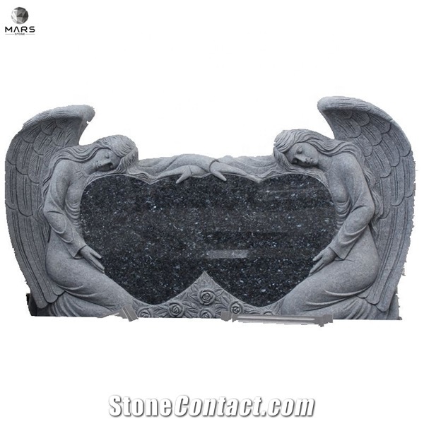 Factory Price Angel with Heart Tombstone