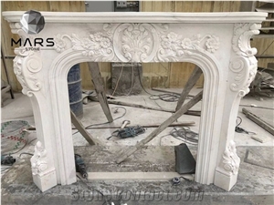 Factory Price Marble Fireplace Natural Stone Fireplace