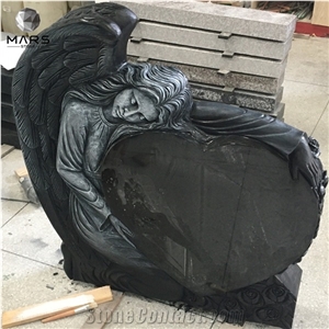 Granite Marble Angel Heart Headstone Monument Tombstone