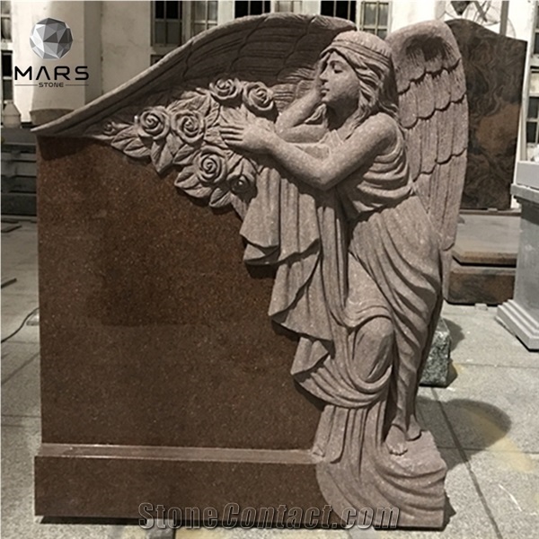 Granite Marble Angel Heart Headstone Monument Tombstone
