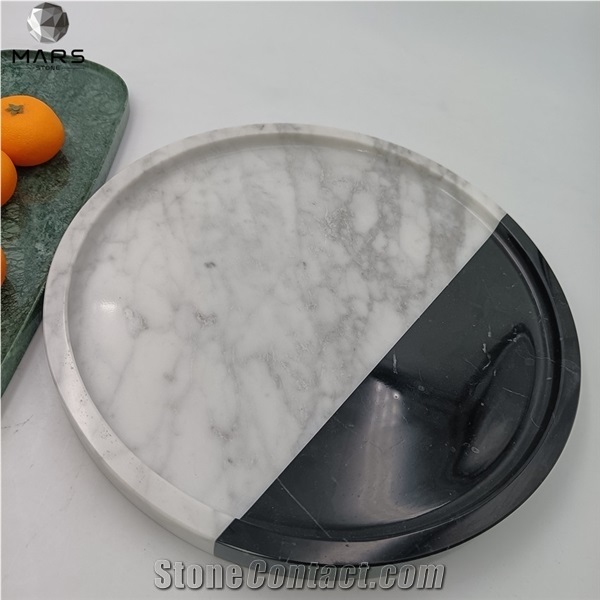 Luxury Vanity Tray Night Stand Perfume Holder Marble