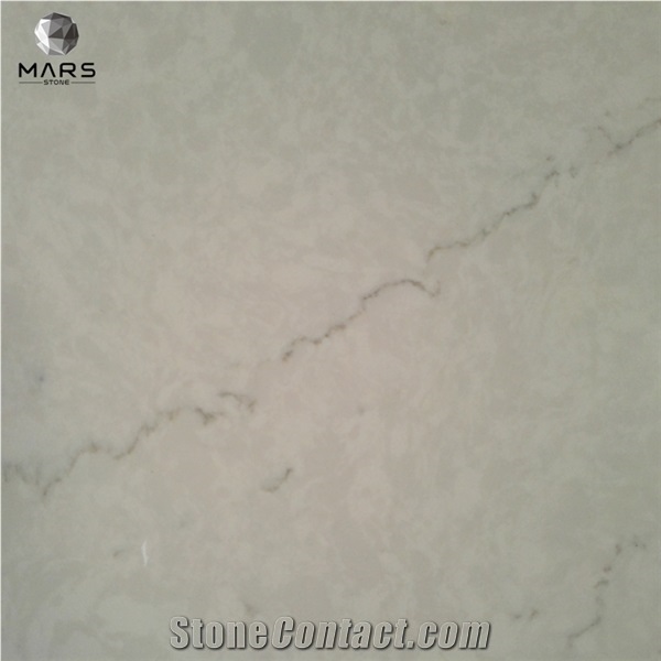 White Carrara Quartz Countertops Slabs