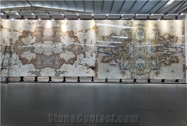 Bookmatch Patagonia White Quartzite Granite Slabs