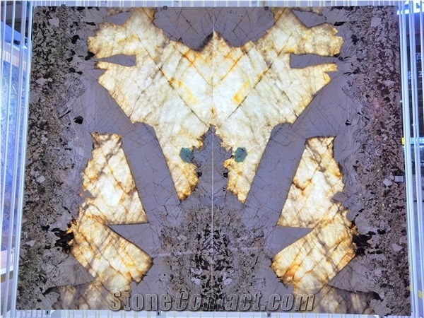 Bookmatch Patagonia White Quartzite Granite Slabs
