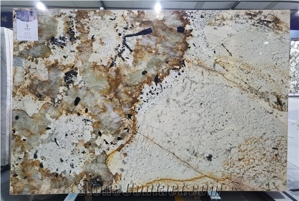 Bookmatch Patagonia Yellow Quartzite Granite Slabs