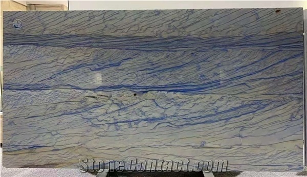 Brazil Azul Blue Imperial Quartzite Slab