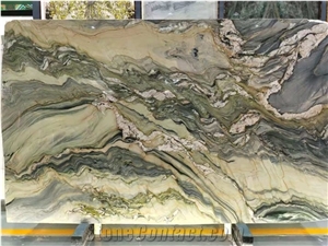 Brazil Azul Fusion Blue Quartzite Slab