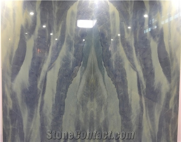 Brazil Azul Macauba Blue Quartzite Slab