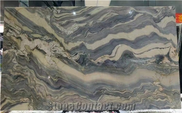 Brazil Fusion Blue Silk Road Quartzite Slab