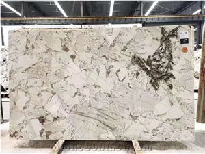 Luxury Brazil Alpinus Super Crystal Granite Slab