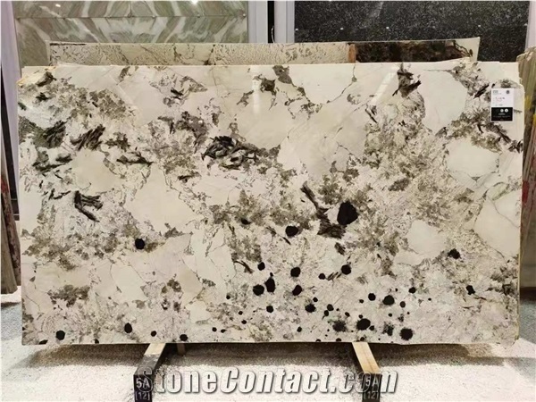 Luxury Brazil Alpinus Super Crystal Granite Slab