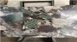 Luxury France Quatre Saison Printemps Marbre Slab
