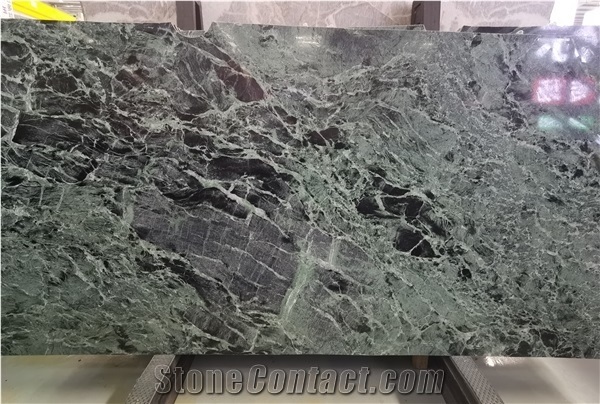 Luxury Italy Verde Fraye Apli Marble Slab