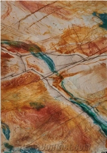 Polished Luxury Multicolor Portomare Quartzite Slabs